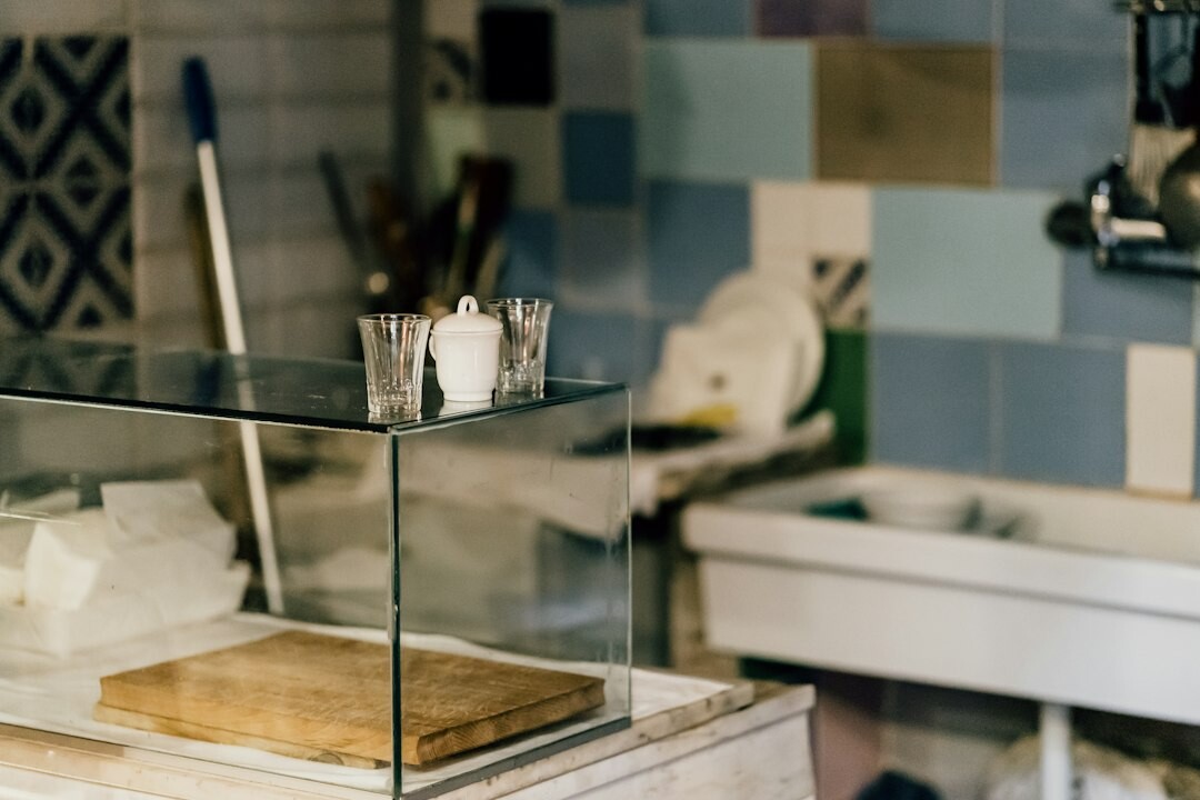 meal prep containers in kitchen