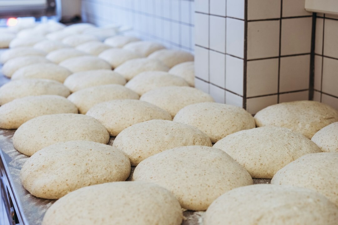 fresh baked bread from oven