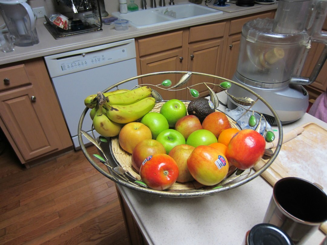 cozy home kitchen with fresh produce