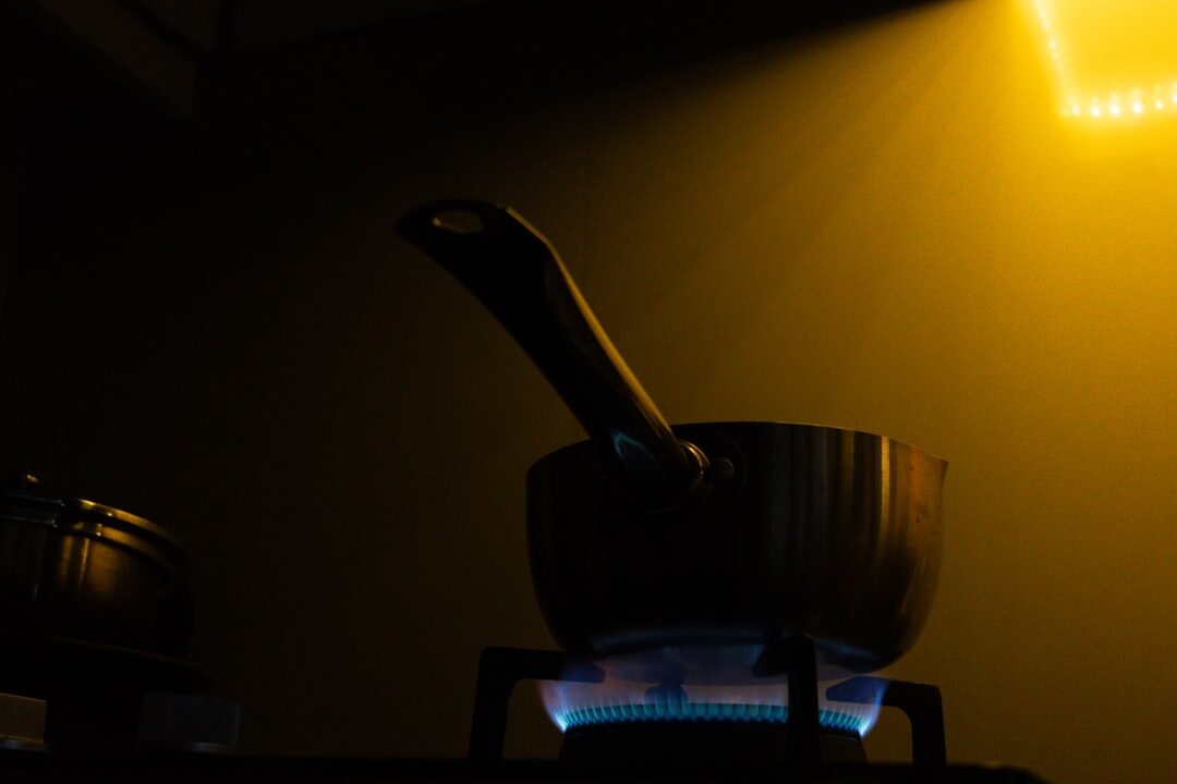 soup pot on stove
