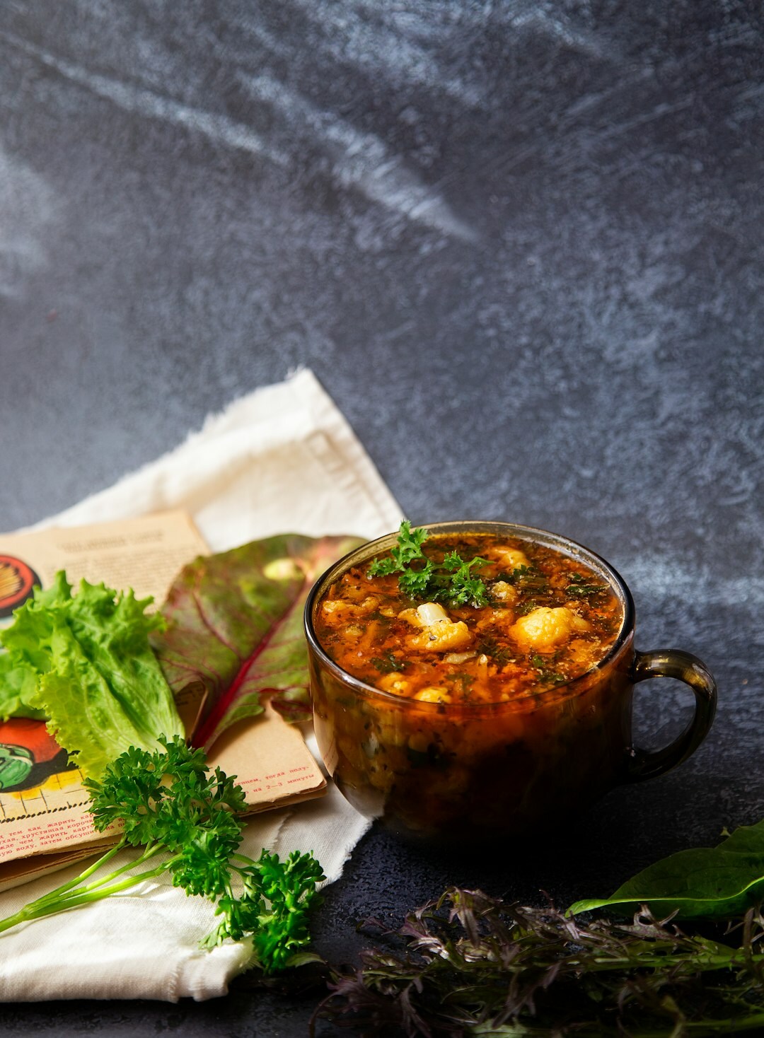 vegetable soup with grains